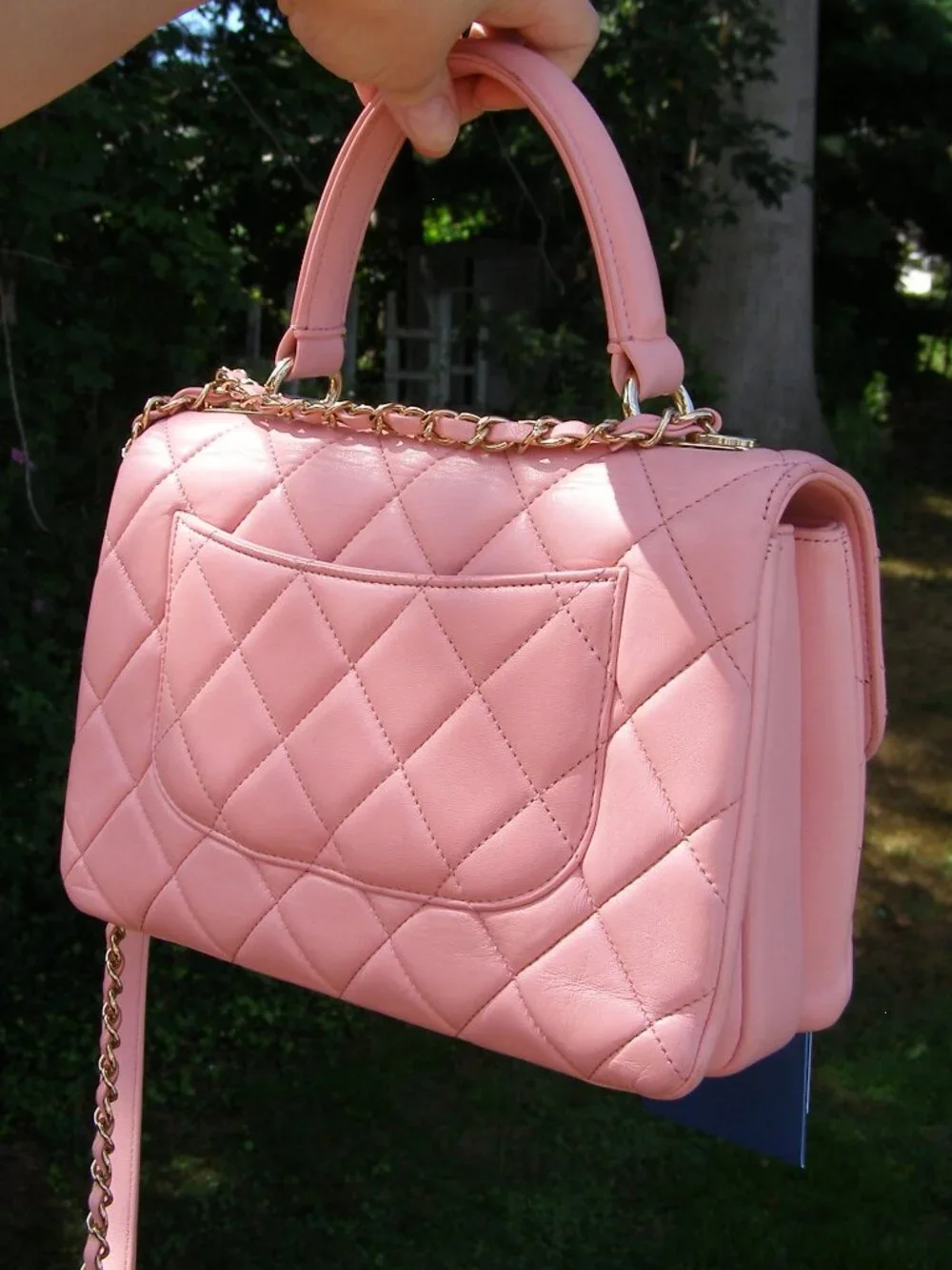 🩷 Chanel Trendy Lambskin Pink Top handle and shoulder bag